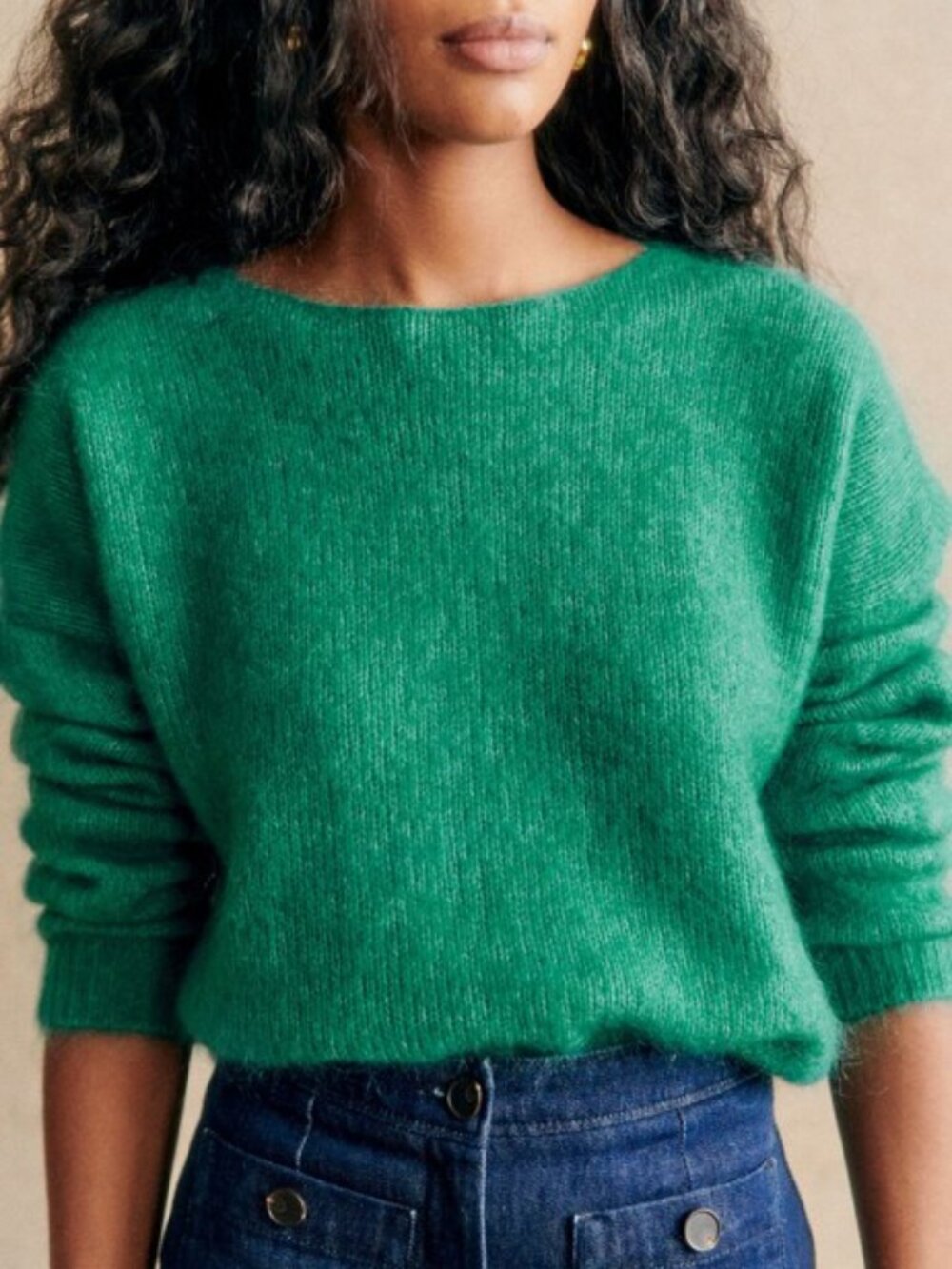 Sezane Astride Jumper - green - Picture 5 of 5